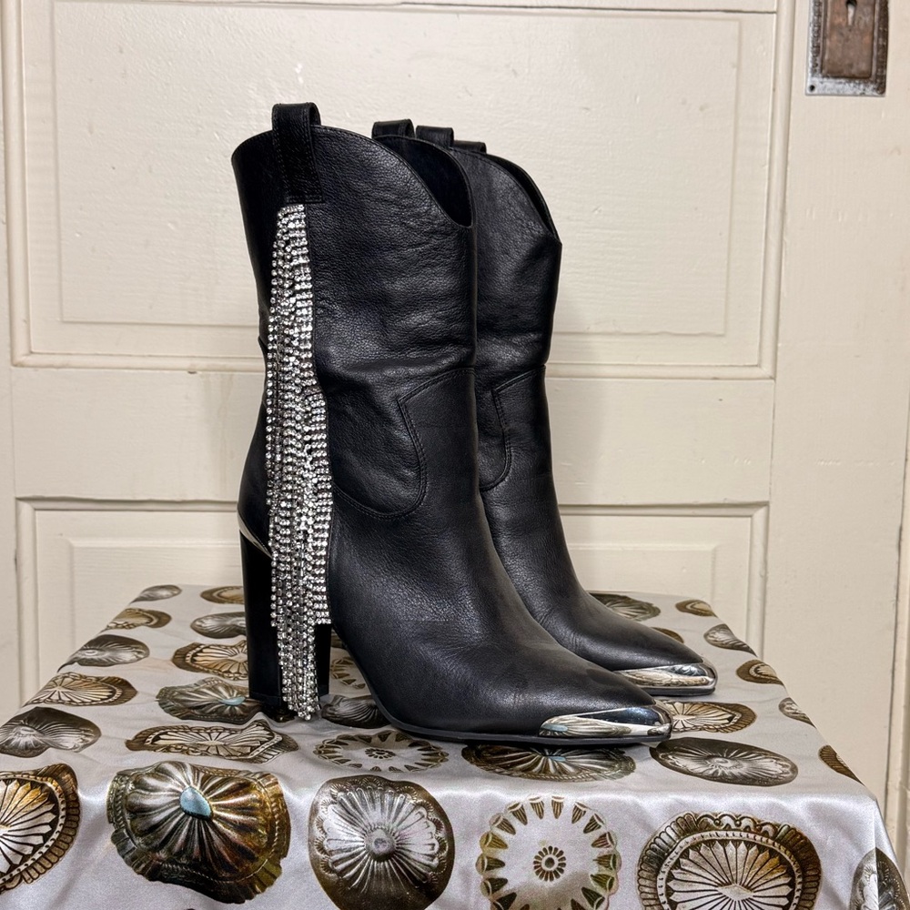 DanielxDiamond rhinestone booties